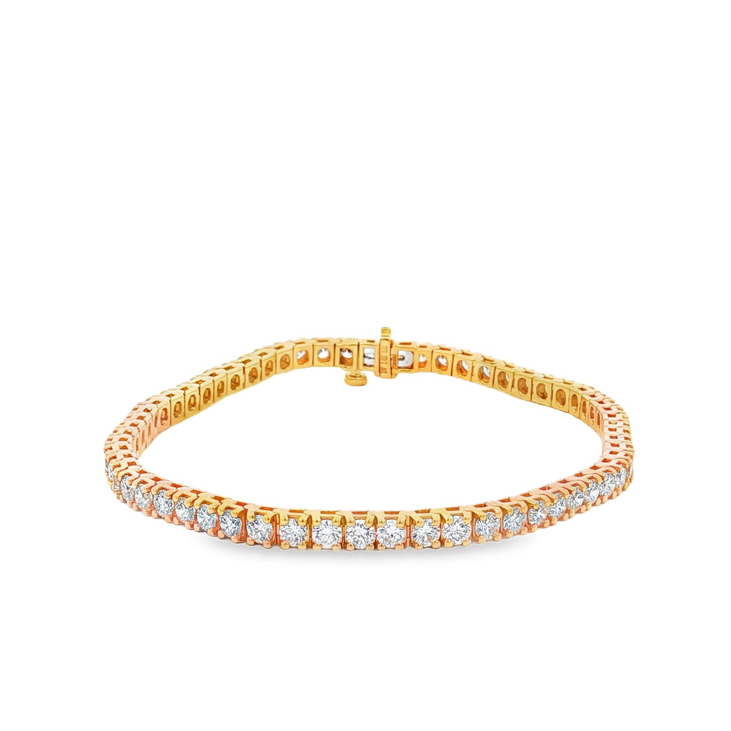 Ella Rose 5.00ct Lab-Grown Diamond Tennis Bracelet 14K Yellow Gold