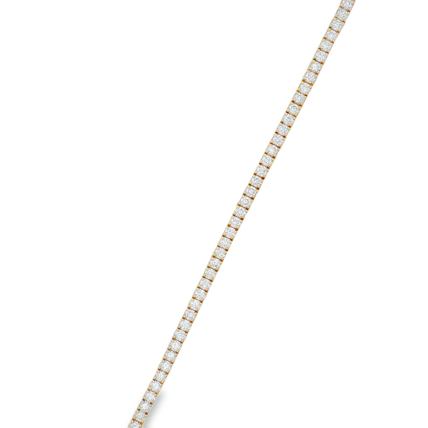 Ella Rose 5.00ct Lab-Grown Diamond Tennis Bracelet 14K Yellow Gold