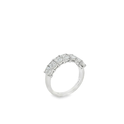 Ella Rose 3.19ct Radiant Cut Lab-Grown Diamond Seven-Stone Ring 14K White Gold