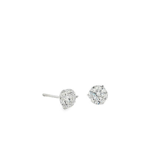 Ella Rose 2.10ct Lab-Grown Diamond Stud Earrings 14K White Gold