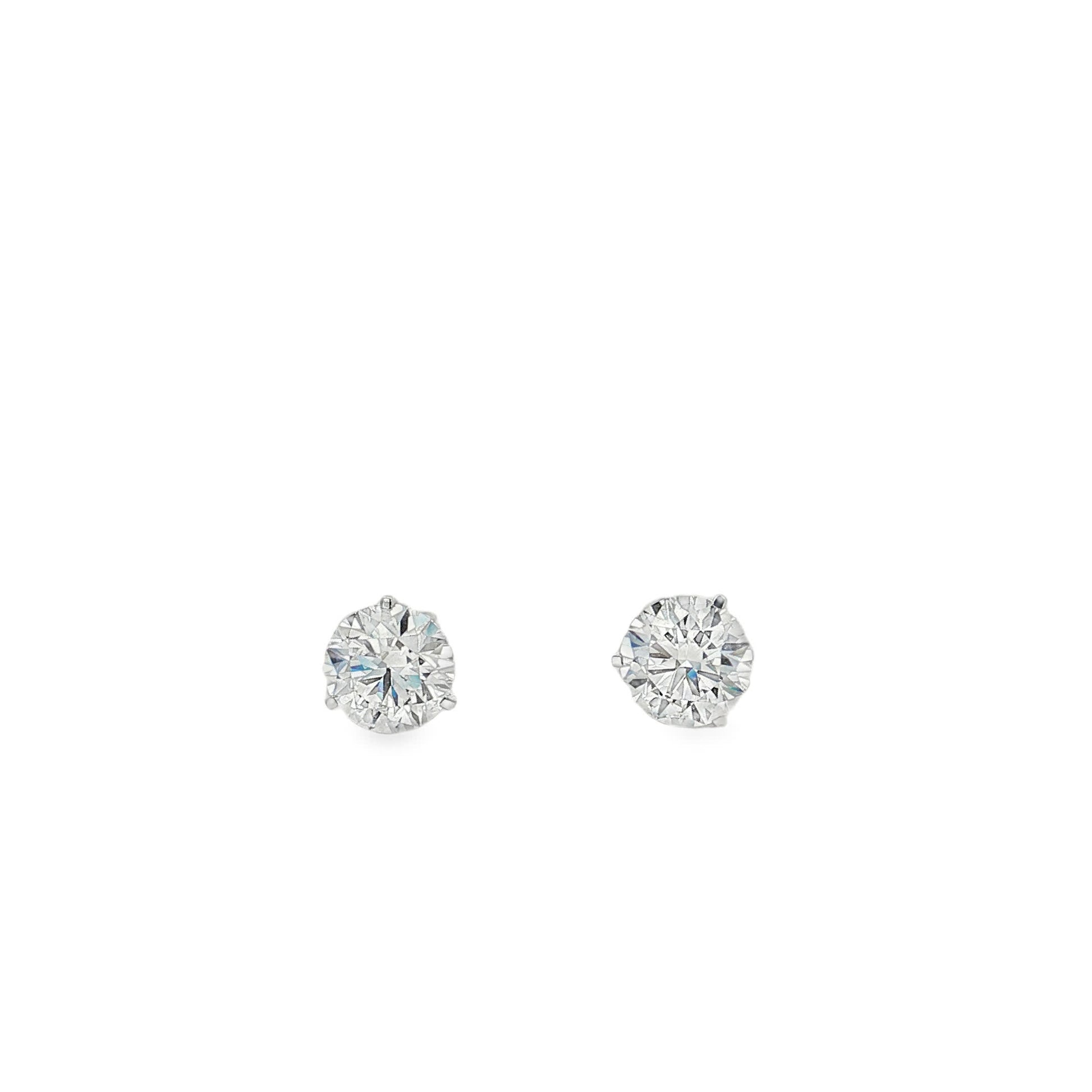 Ella Rose 2.10ct Lab-Grown Diamond Stud Earrings 14K White Gold