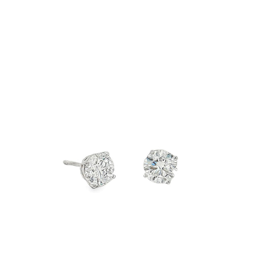 Ella Rose 2.08ct Lab-Grown Diamond Stud Earrings 14K White Gold
