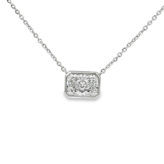 Ella Rose 2.03ct Radiant Cut Lab-Grown Diamond Pendant 14K White Gold