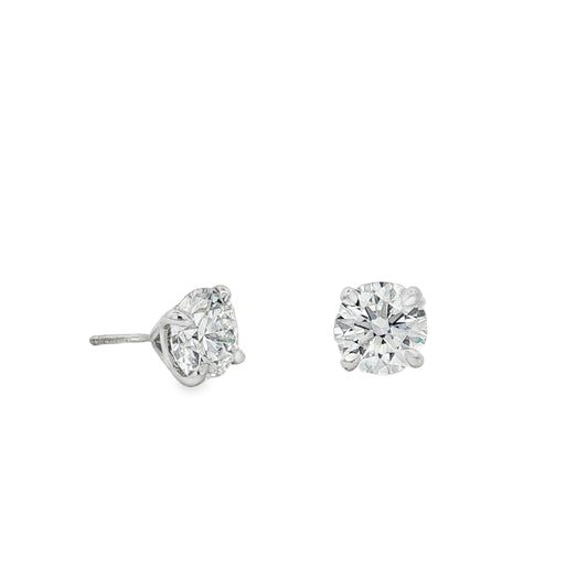 Ella Rose 3.16ct Lab-Grown Diamond Stud Earrings 14K White Gold