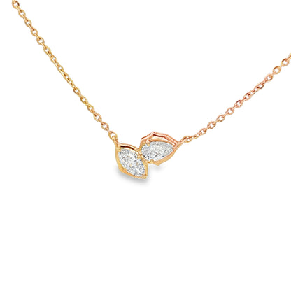 Ella Rose 14K Yellow Gold 0.48ct Lab-Grown Diamond Pendant Necklace