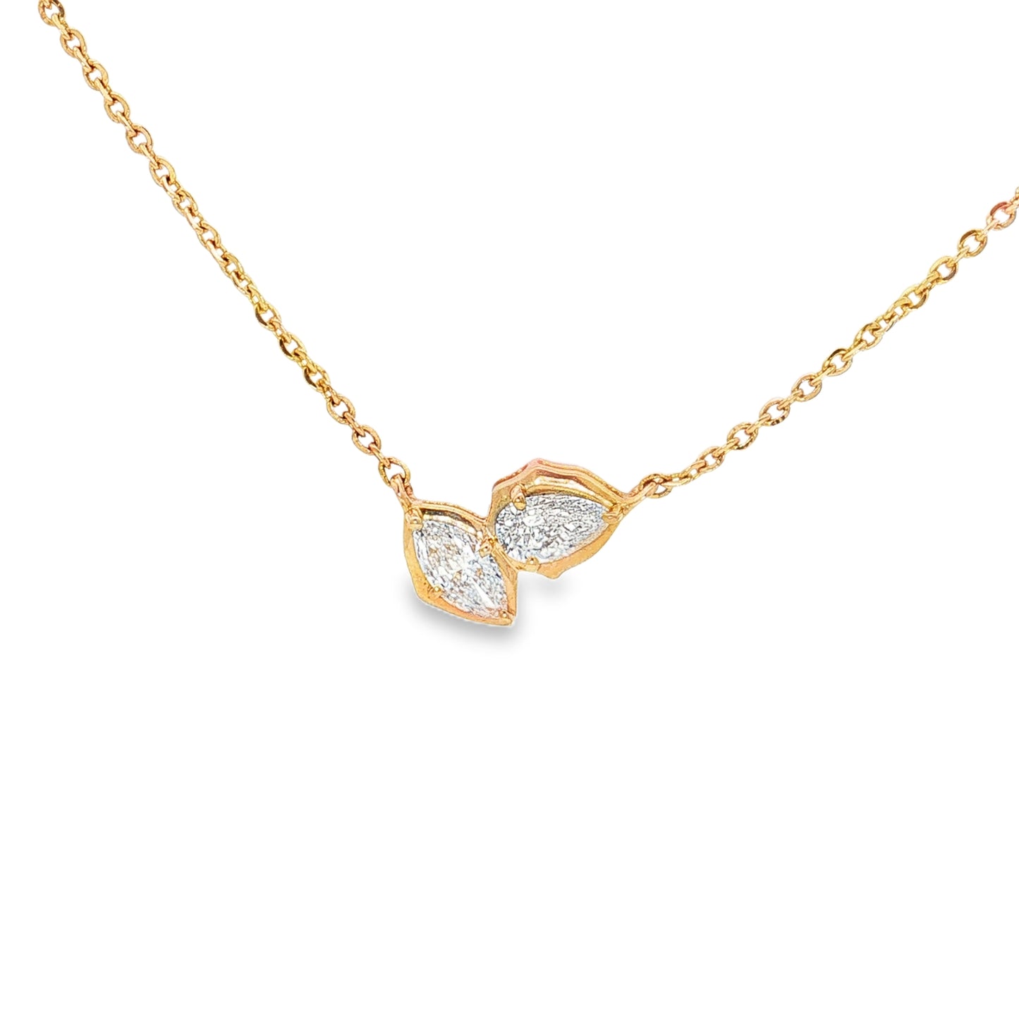 Ella Rose 14K Yellow Gold 0.48ct Lab-Grown Diamond Pendant Necklace