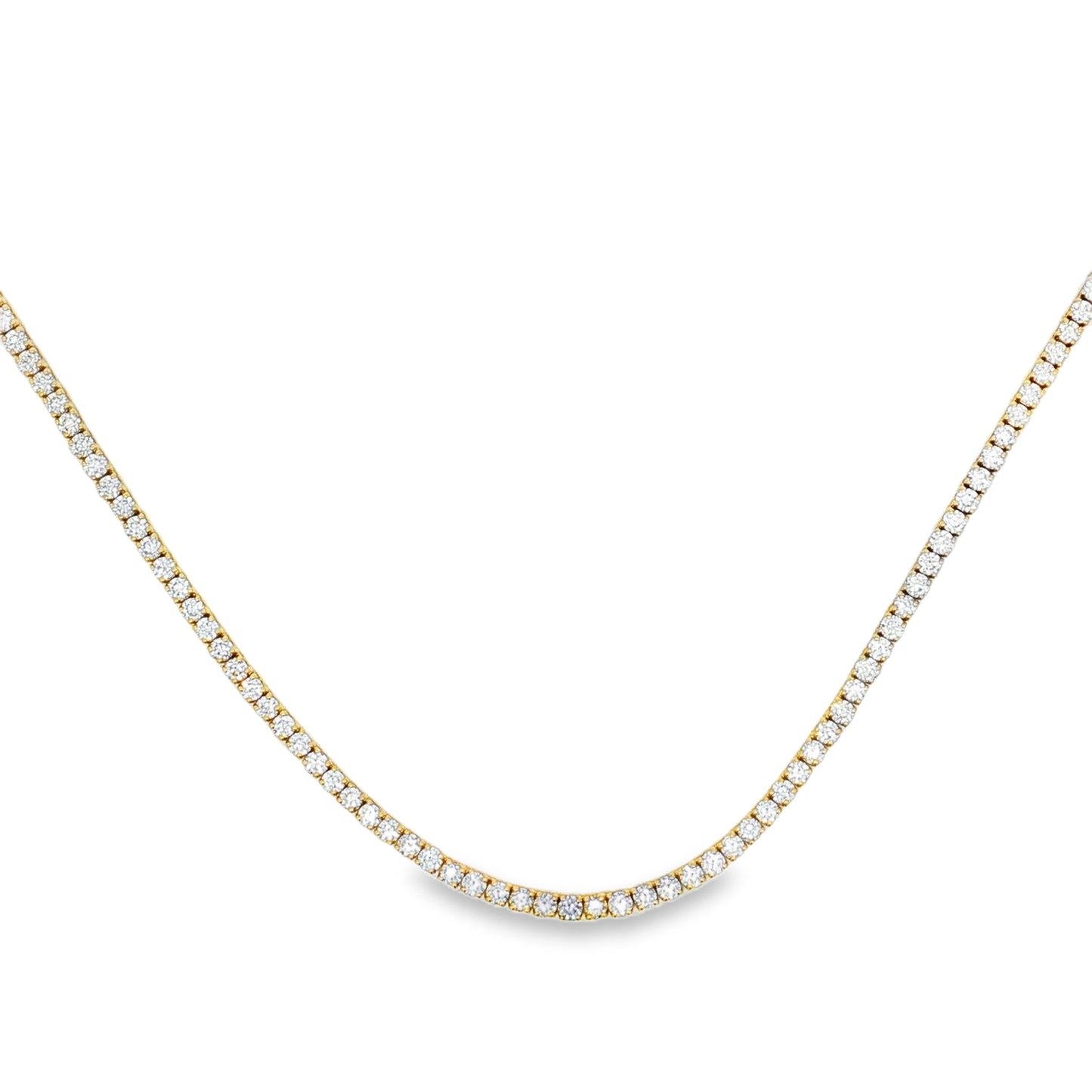 Ella Rose 14K Yellow Gold 8.01ct Lab-Grown Diamond Tennis Necklace