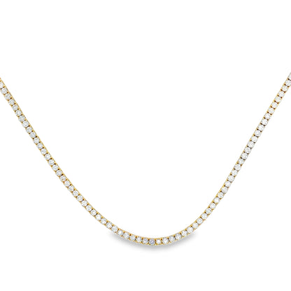 Ella Rose 14K Yellow Gold 8.01ct Lab-Grown Diamond Tennis Necklace