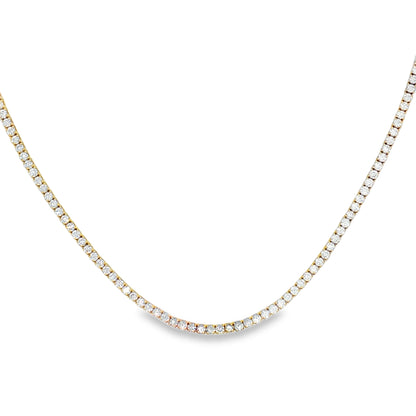 Ella Rose 14K Yellow Gold 8.01ct Lab-Grown Diamond Tennis Necklace