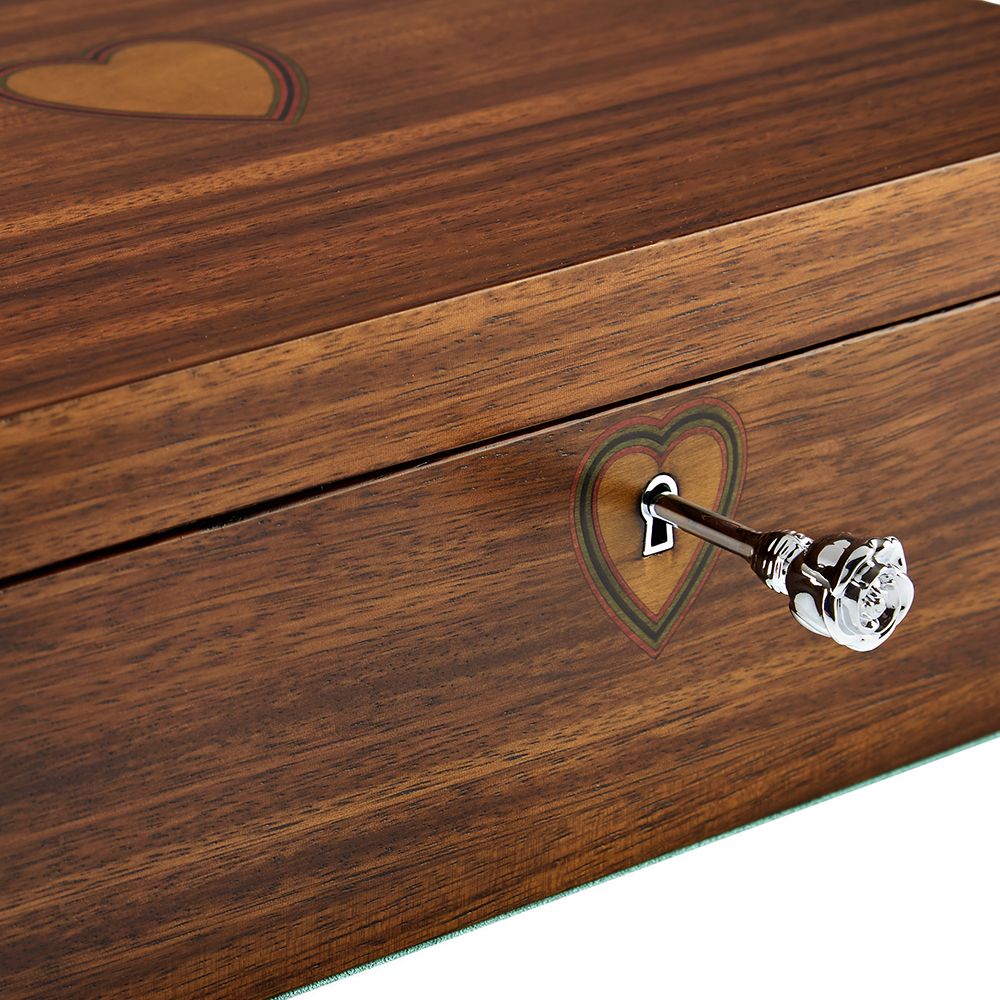 WOLF Ballet Sleeping Beauty Musical Jewelry Box — Walnut Wood
