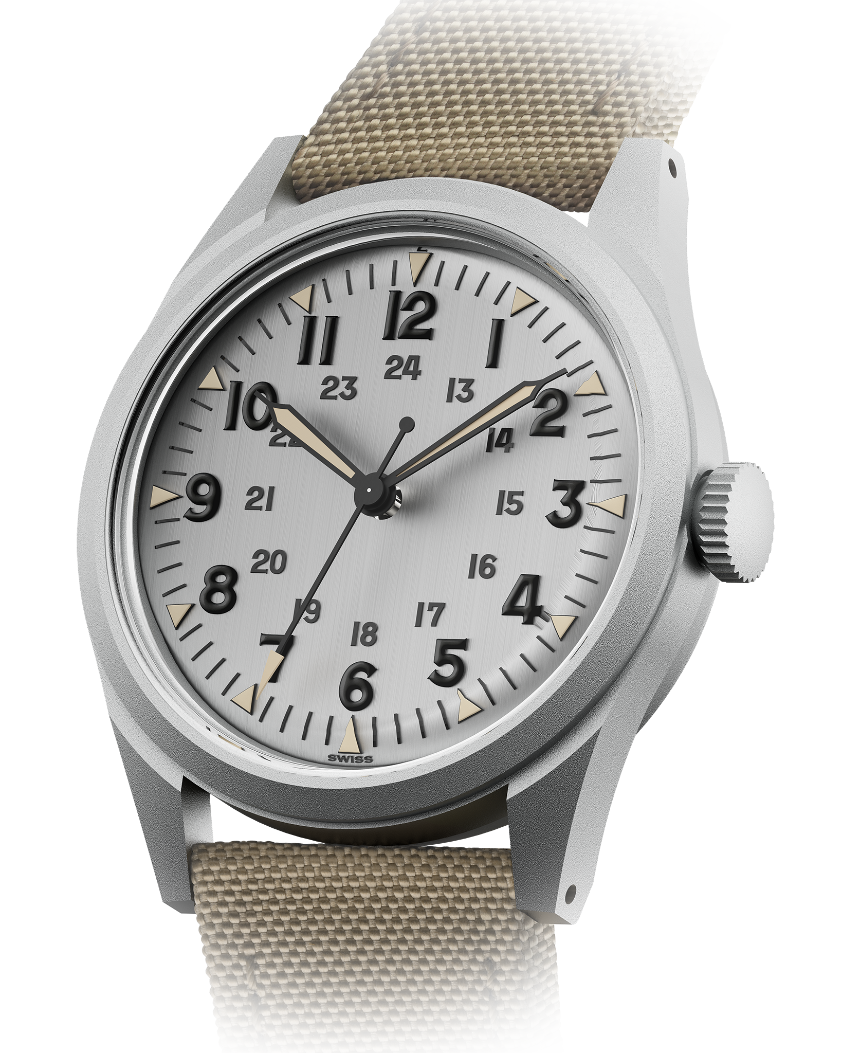 BENRUS DTU Shield three-quarter view