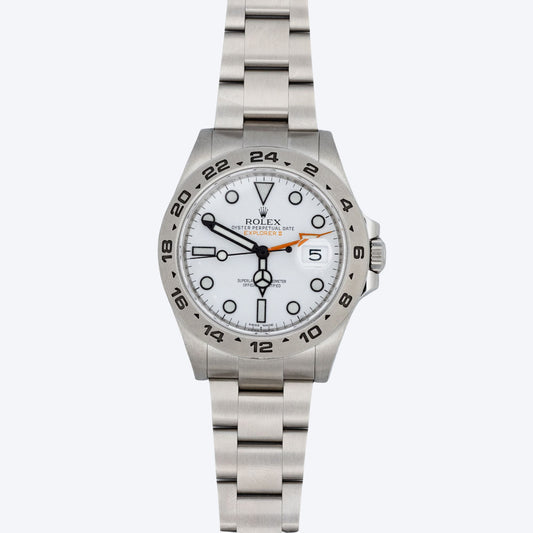 Pre Owned Rolex Explorer II 42mm Polar White Dial 216570