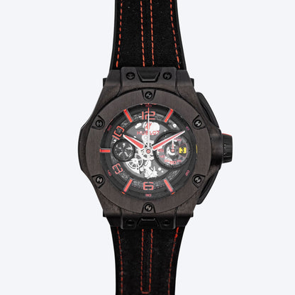 Pre Owned Hublot Big Bang Unico Ferrari Carbon Fiber 45mm Watch