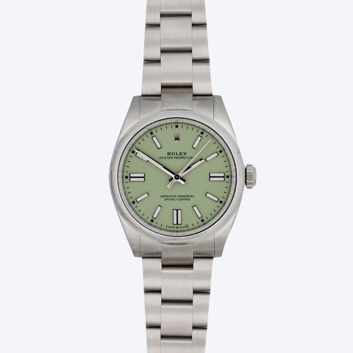 Pre Owned 2025 Rolex Oyster Perpetual 41 Green Dial 124300
