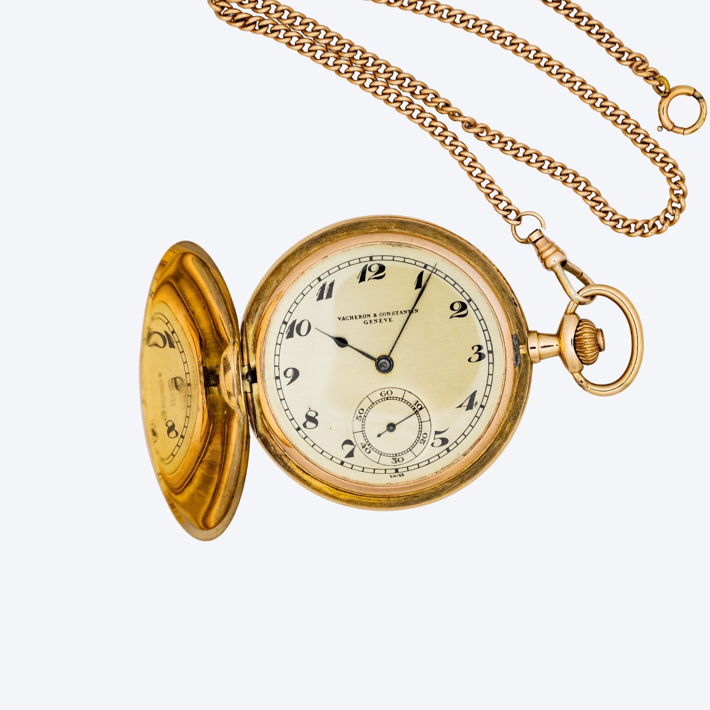 Pre Owned Vacheron & Constantin Three Cover Pocket Watch 14K Yellow Gold