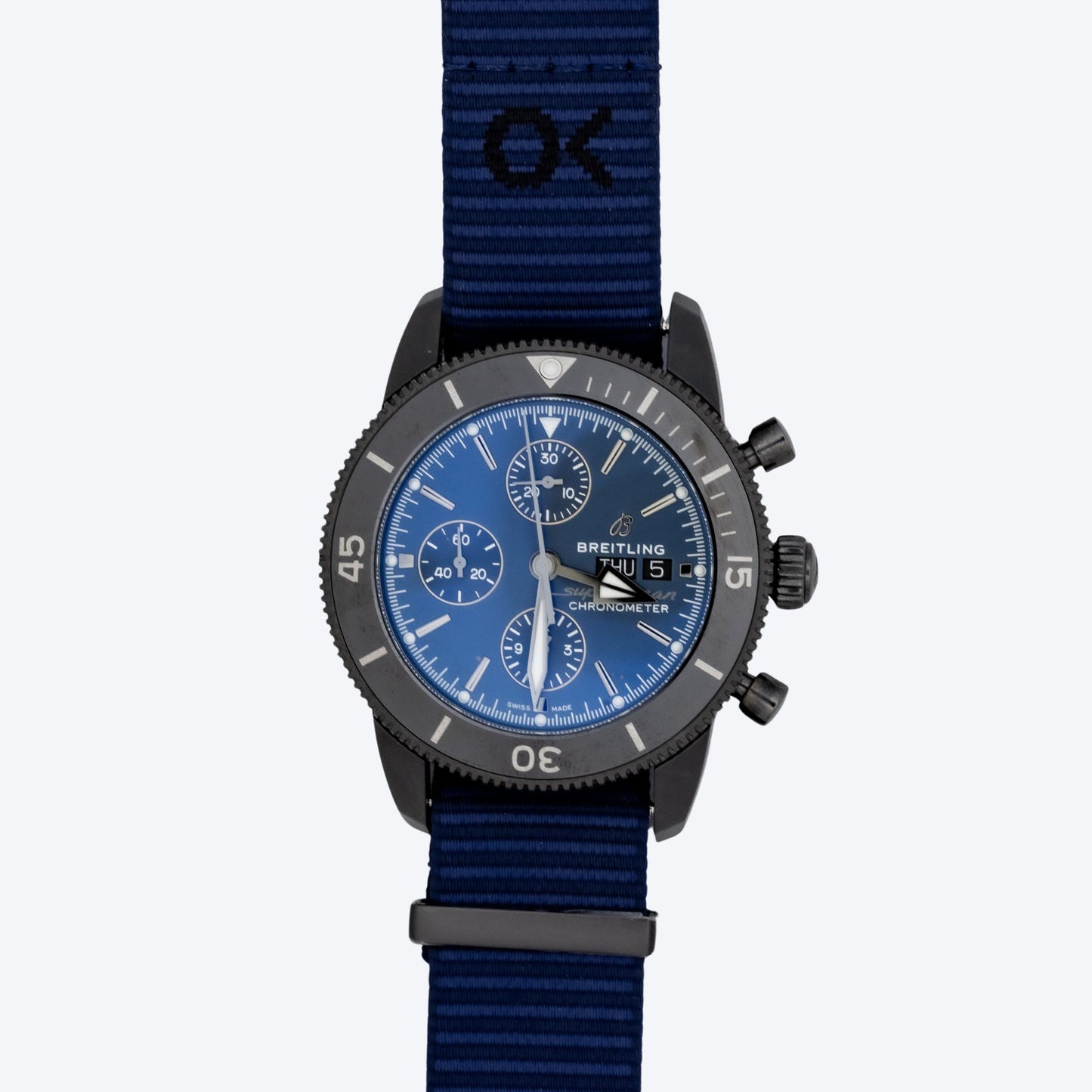 Pre Owned Breitling Superocean Heritage Chronograph Outerknown Blue