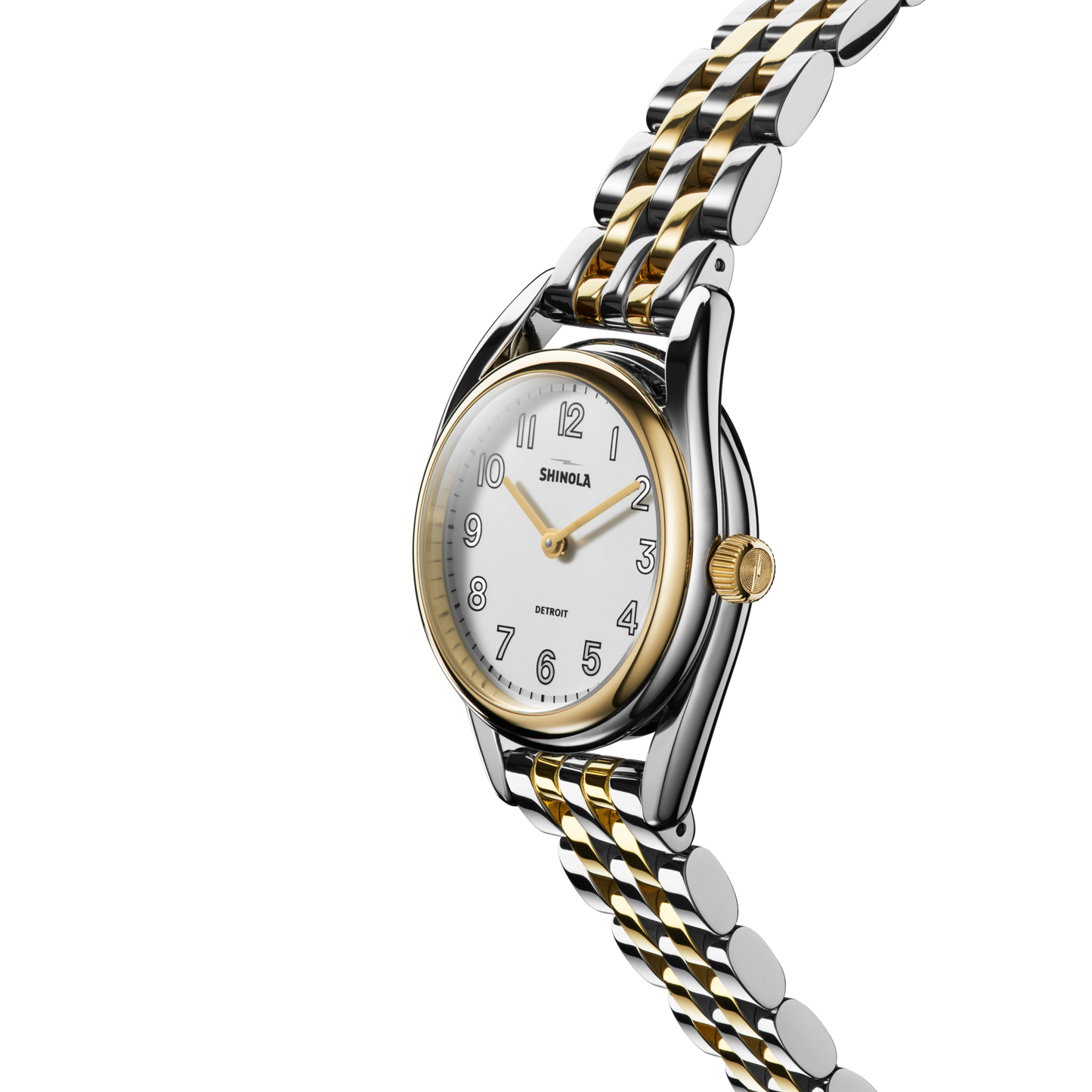 Shinola Derby 30.5mm Silver Dial Two-Tone Bracelet Watch