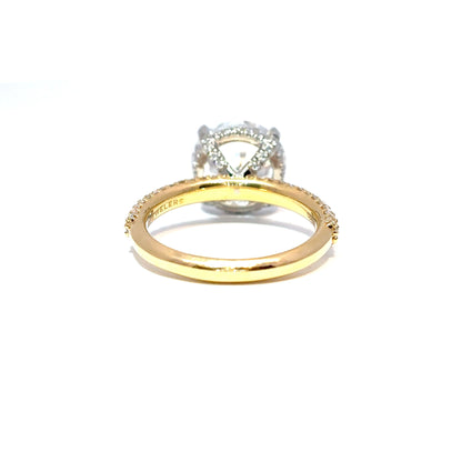 Ella Rose 18K Yellow Gold Pave Lab-Grown Diamond Engagement Ring Mounting