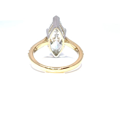 Ella Rose 14K Yellow Gold IGI Certified Marquise Lab-Grown Diamond Engagement Ring