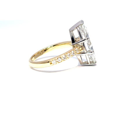 Ella Rose 14K Yellow Gold IGI Certified Marquise Lab-Grown Diamond Engagement Ring