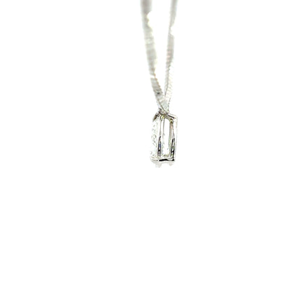 Ella Rose 14K White Gold Pear Lab-Grown Diamond Pendant Necklace