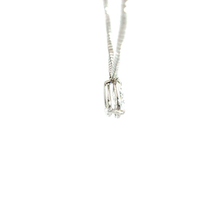 Ella Rose 14K White Gold Pear Lab-Grown Diamond Pendant Necklace