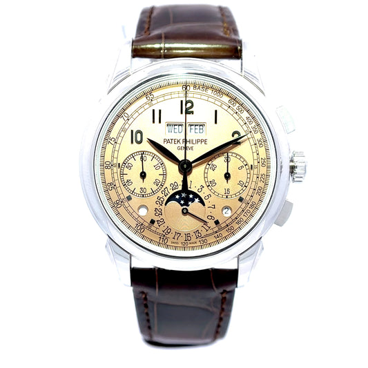 Pre Owned Patek Philippe Perpetual Calendar Chronograph Platinum Watch