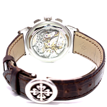 Pre Owned Patek Philippe Perpetual Calendar Chronograph Platinum Watch