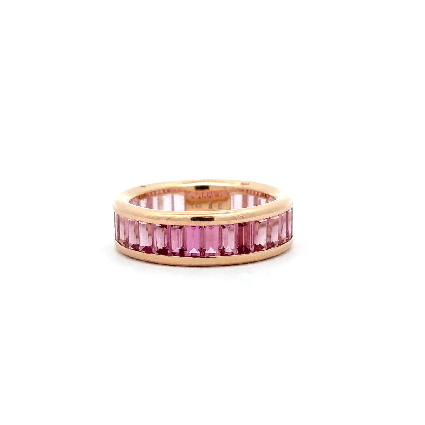 Jane Taylor Cirque Pink Ombre Tourmaline Eternity Band 14K Rose Gold