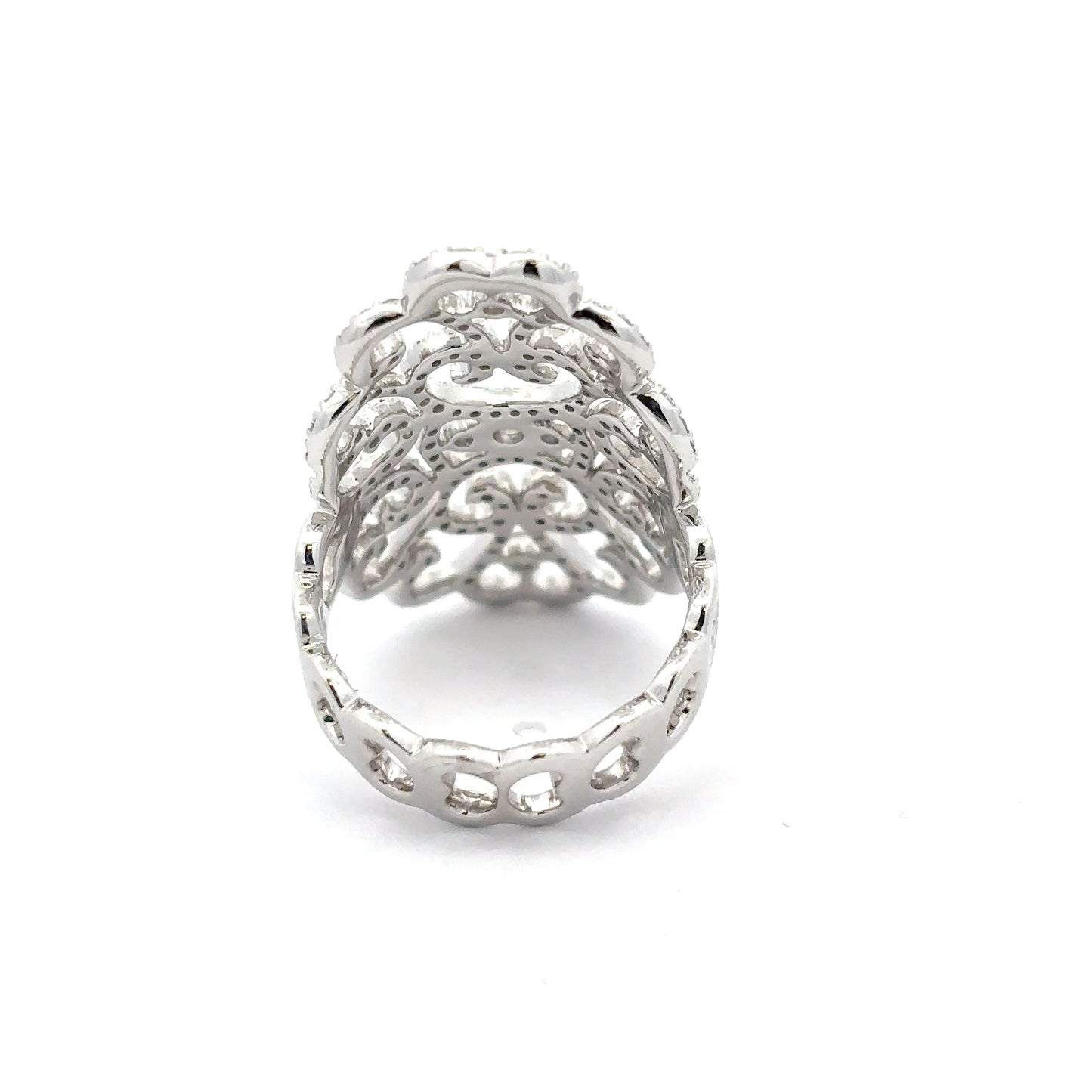 King Jewelers Filigree 1.20ct Diamond Ring 14K White Gold