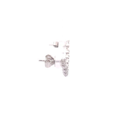 King Jewelers Diamond Chain Earring for Double Piercing