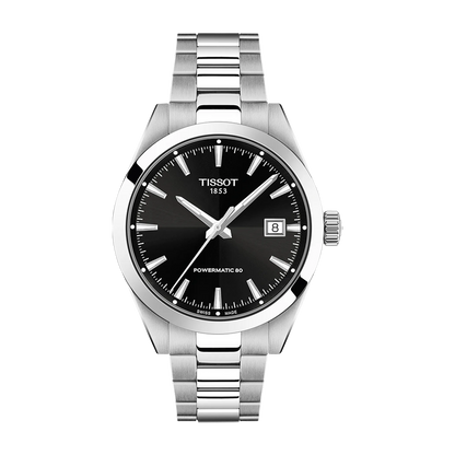 Tissot Gentleman 38mm Automatic Black Dial Watch