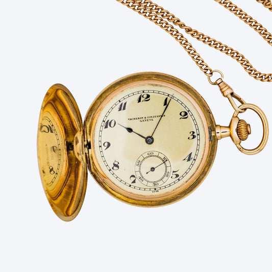 Pre Owned Vacheron & Constantin Three Cover Pocket Watch 14K Yellow Gold