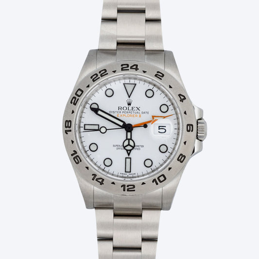 Pre Owned Rolex Explorer II 42mm Polar White Dial 216570