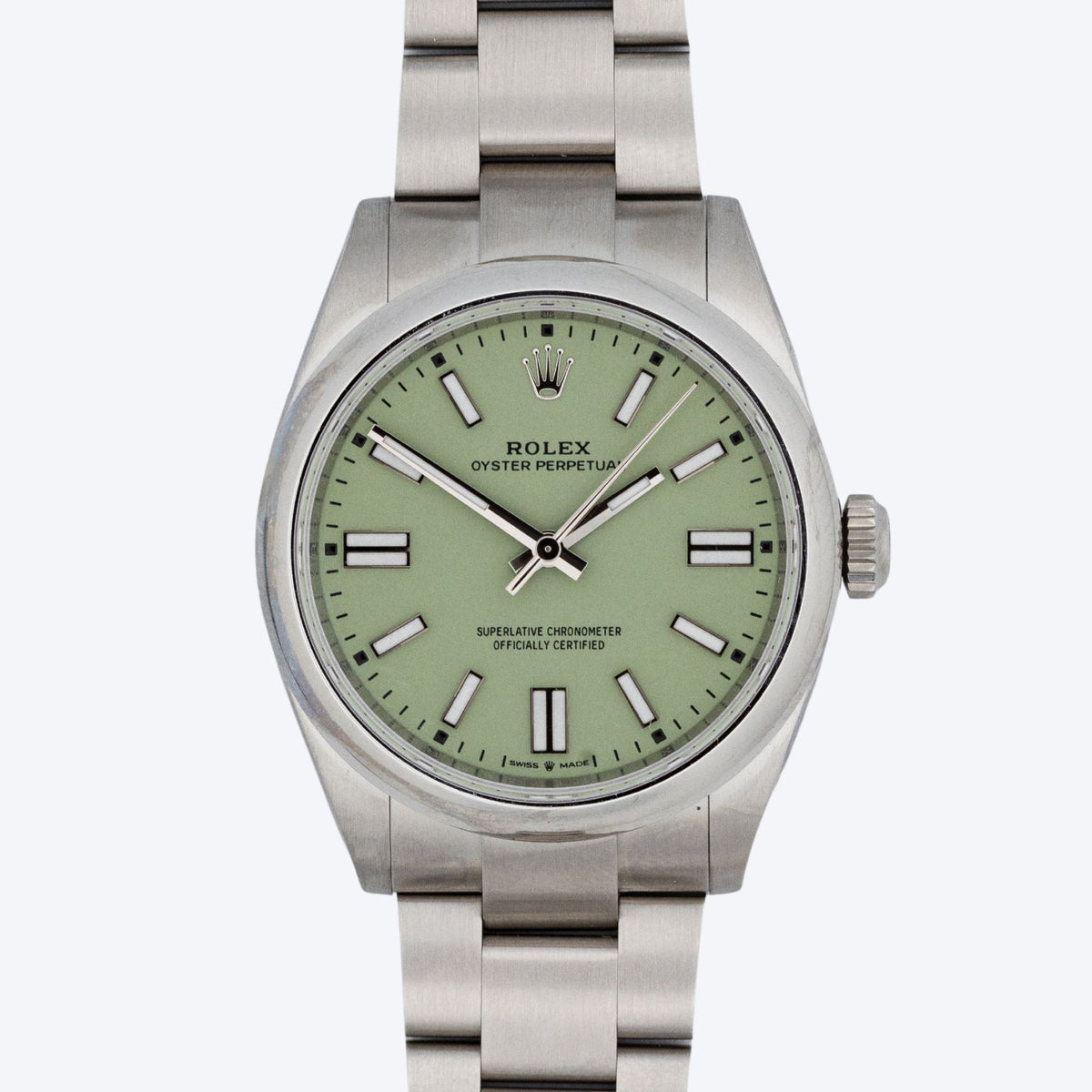 Pre Owned 2025 Rolex Oyster Perpetual 41 Green Dial 124300