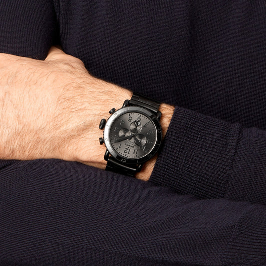 Shinola Runwell Sport Chronograph 48mm Gunmetal Dial Stainless Steel Watch