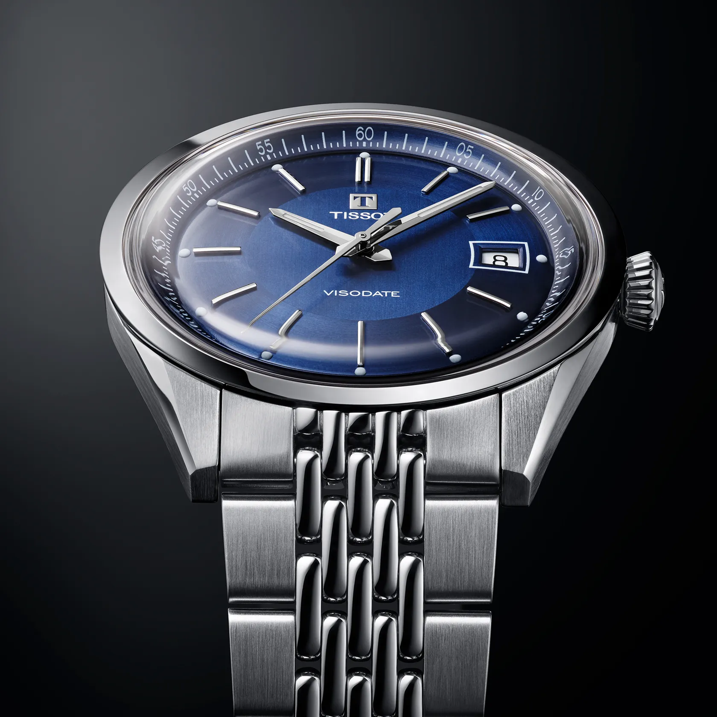 Tissot Visodate 39mm Automatic Blue Dial Watch