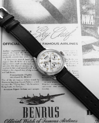 BENRUS Sky Chief Cirrus White detail view