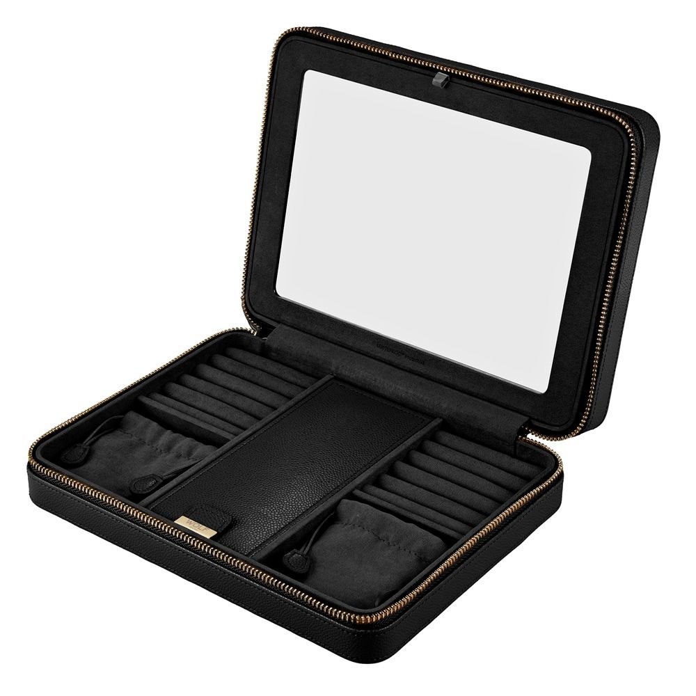 WOLF Lauren Large Zip Case — Black