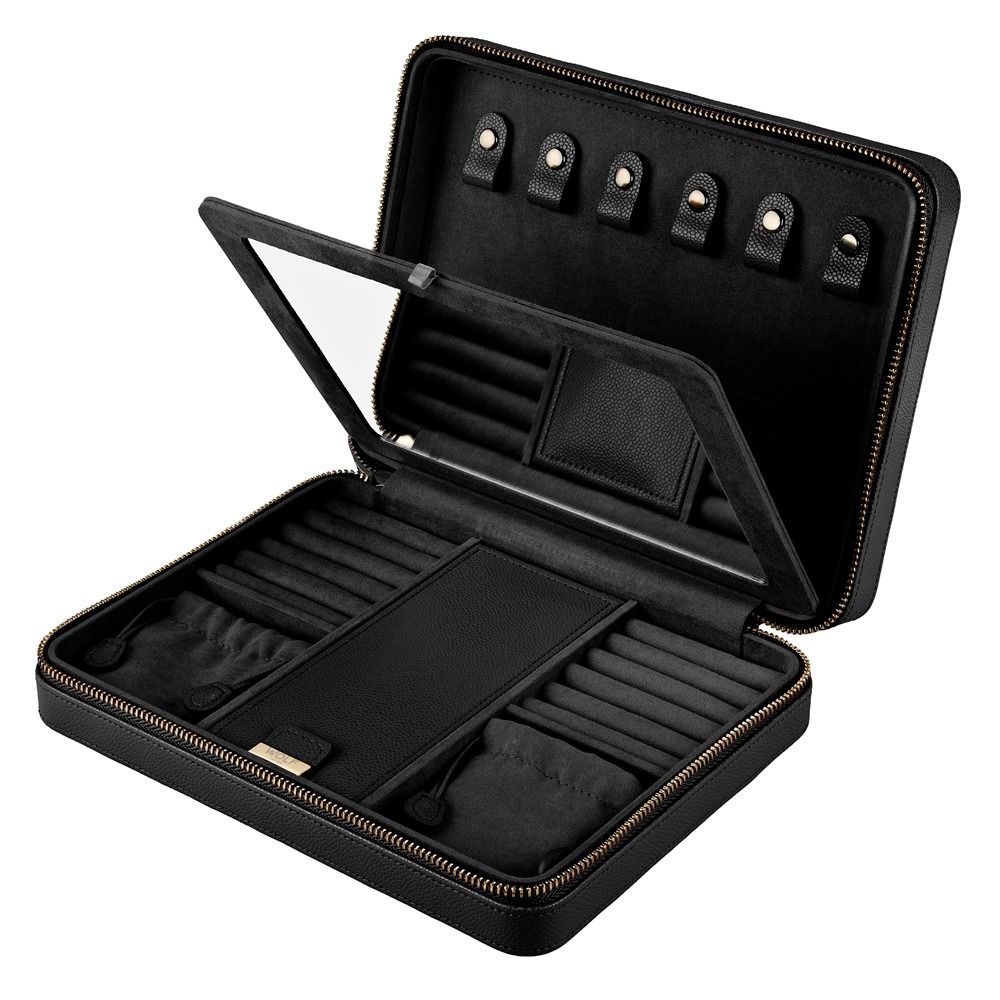 WOLF Lauren Large Zip Case — Black