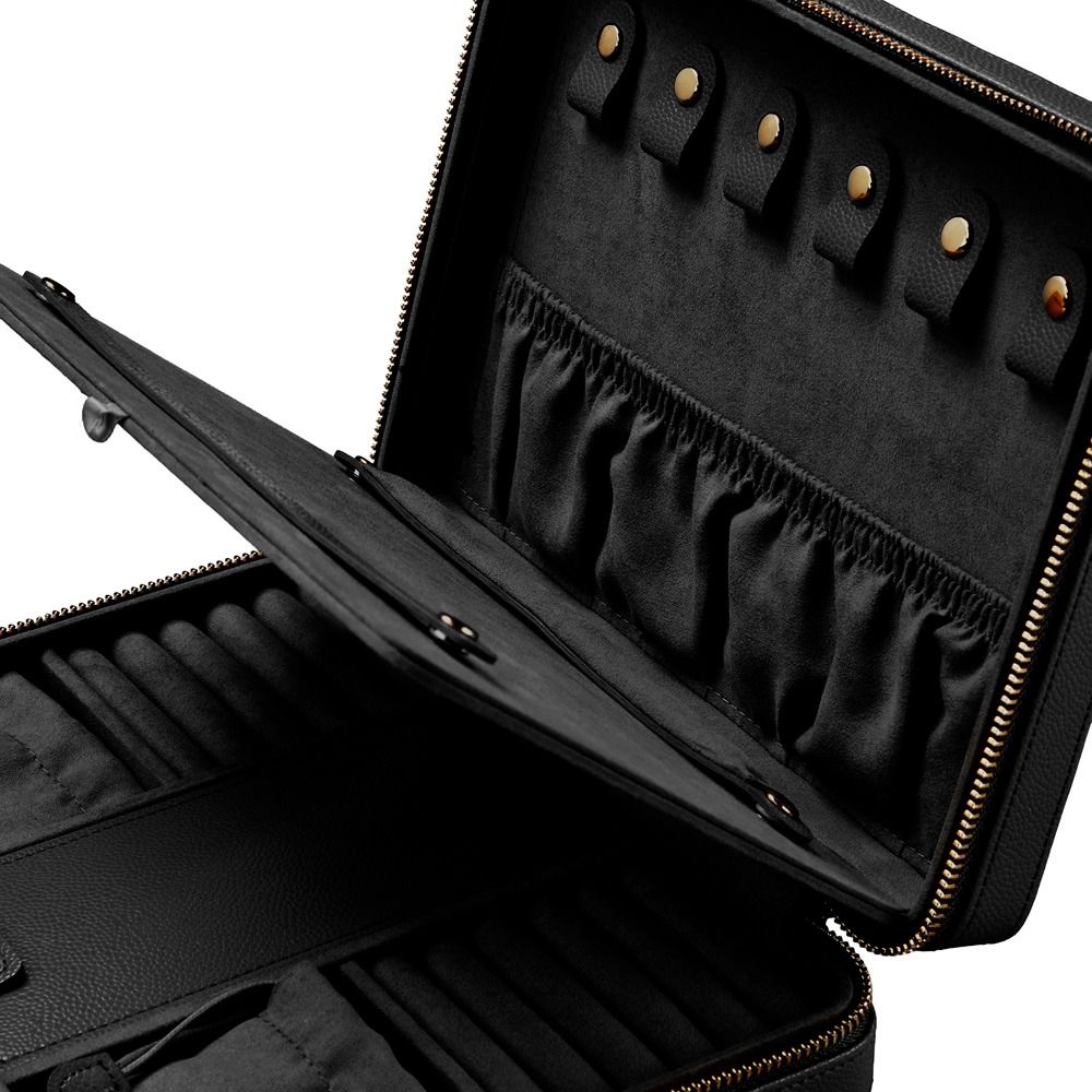 WOLF Lauren Large Zip Case — Black