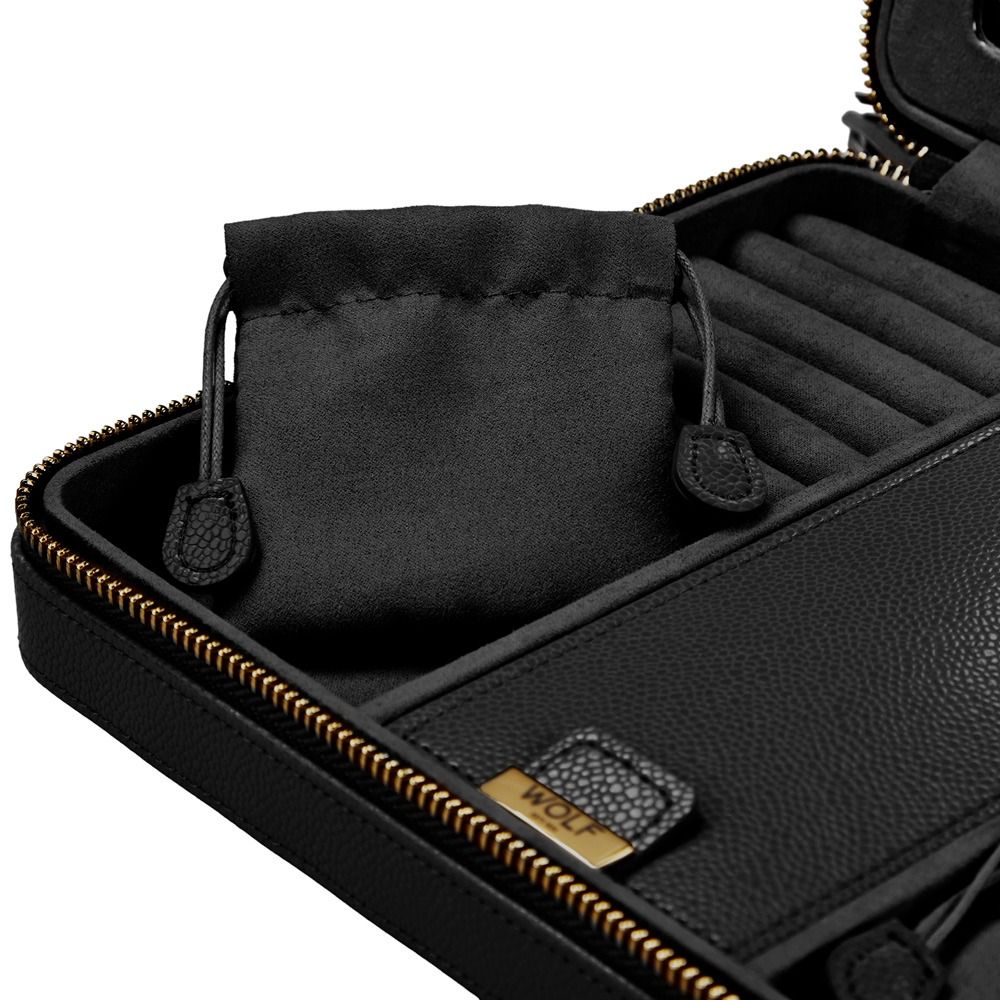 WOLF Lauren Large Zip Case — Black