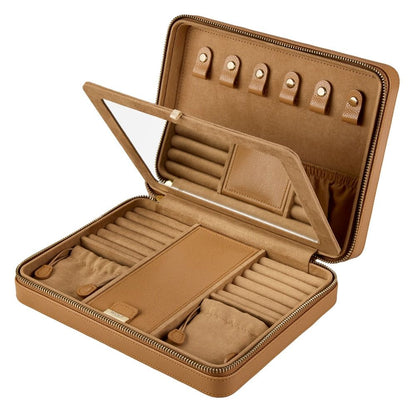 WOLF Lauren Large Zip Case — Caramel