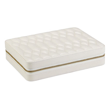 WOLF Lauren Large Zip Case — Ivory