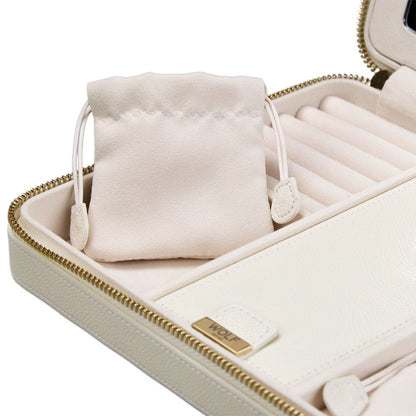 WOLF Lauren Large Zip Case — Ivory