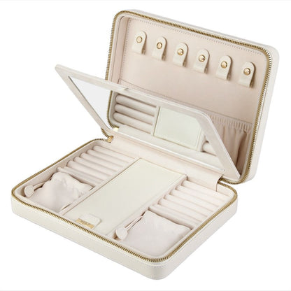 WOLF Lauren Large Zip Case — Ivory
