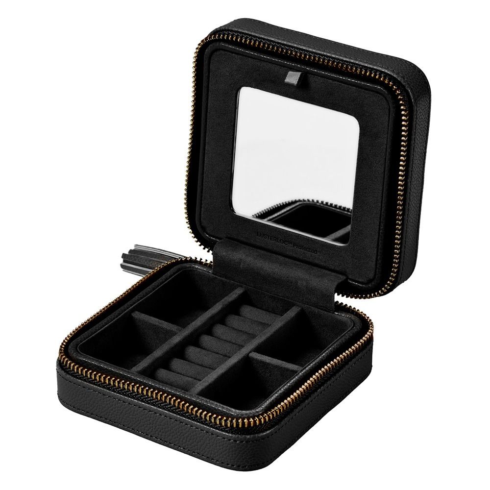 WOLF Lauren Zip Travel Case — Black
