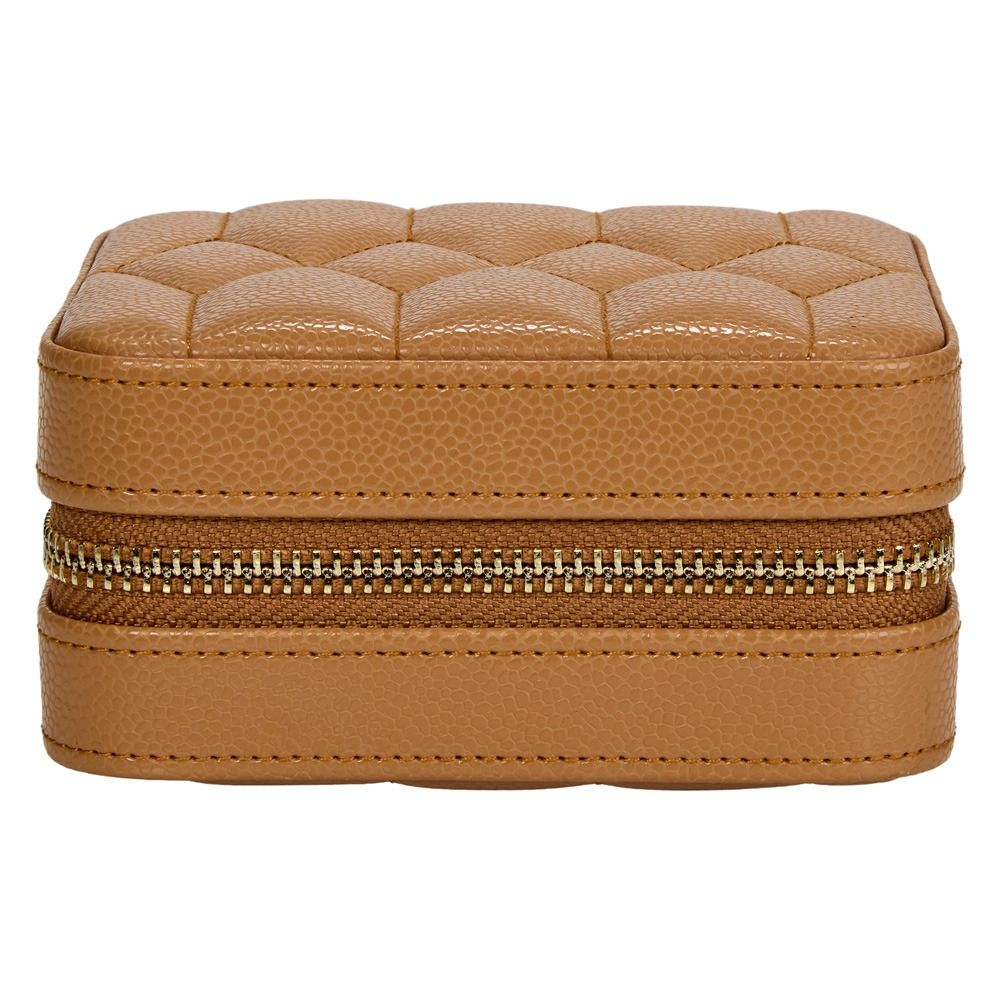 WOLF Lauren Zip Travel Case — Caramel