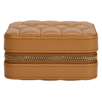 WOLF Lauren Zip Travel Case — Caramel