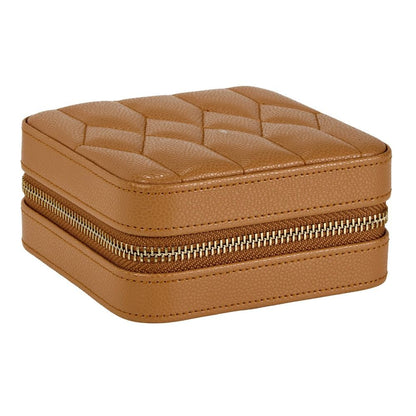 WOLF Lauren Zip Travel Case — Caramel